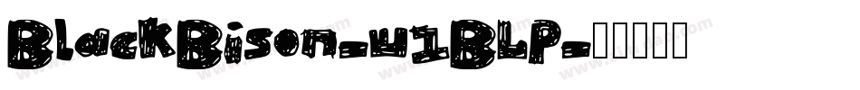 BlackBison-w1BLP字体转换