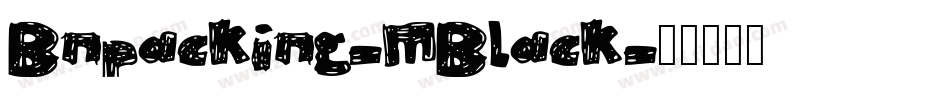 Bnpacking-MBlack字体转换
