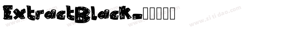 ExtractBlack字体转换