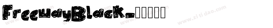 FreewayBlack字体转换