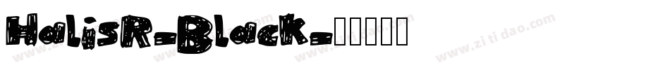 HalisR-Black字体转换