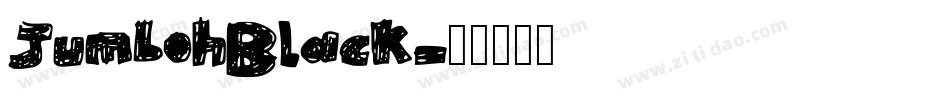 JumbohBlack字体转换