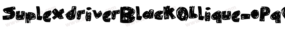 SuplexdriverBlackOblique-oPq0字体转换