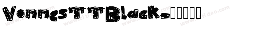 VonnesTTBlack字体转换