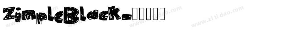 ZimpleBlack字体转换