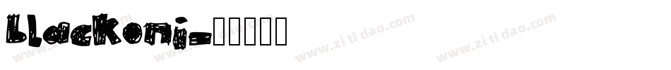 blackoni字体转换