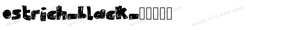 ostrich-black字体转换