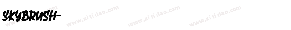 SKYBRUSH字体转换
