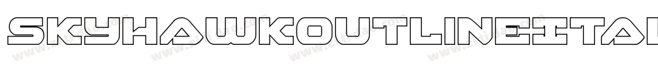 SkyhawkOutlineItalic-mwG5字体转换 SkyhawkOutlineItalic-mwG5字体转换