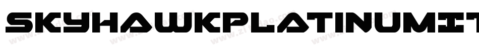 SkyhawkPlatinumItalic-P047字体转换