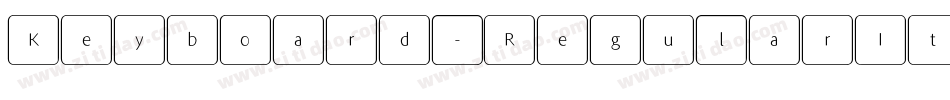 Keyboard-RegularItalic字体转换
