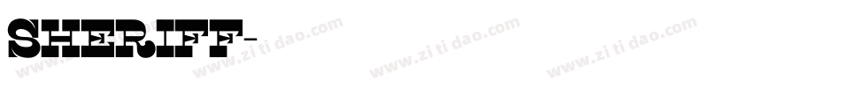 Sheriff字体转换