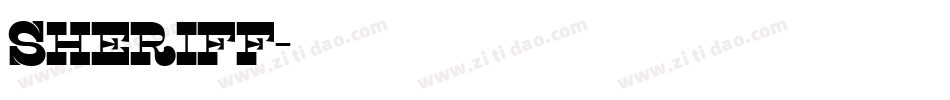 Sheriff字体转换