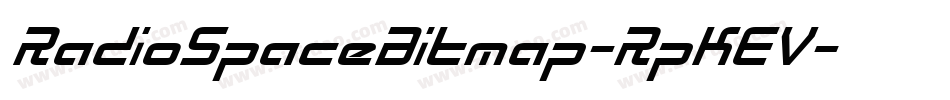 RadioSpaceBitmap-RpKEV字体转换 RadioSpaceBitmap-RpKEV字体转换
