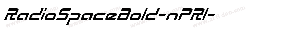 RadioSpaceBold-nPR1字体转换