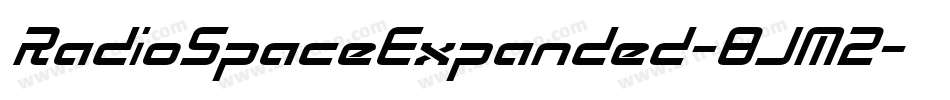 RadioSpaceExpanded-8JM2字体转换 RadioSpaceExpanded-8JM2字体转换