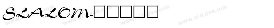 SLALOM字体转换