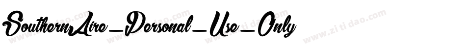 SouthernAire_Personal_Use_Only字体转换