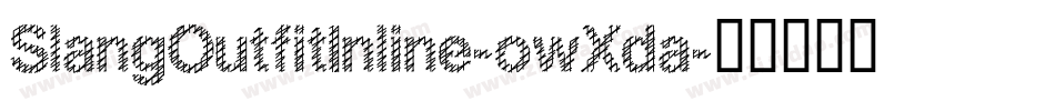 SlangOutfitInline-owXda字体转换