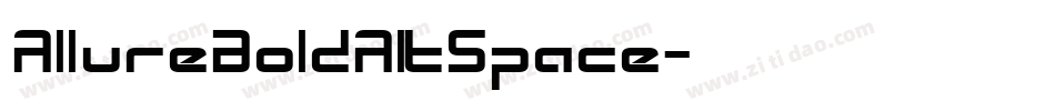 AllureBoldAltSpace字体转换