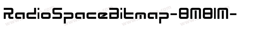 RadioSpaceBitmap-8M81M字体转换 RadioSpaceBitmap-8M81M字体转换