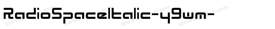 RadioSpaceItalic-y9wm字体转换