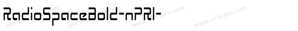 RadioSpaceBold-nPR1字体转换
