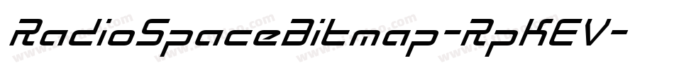 RadioSpaceBitmap-RpKEV字体转换 RadioSpaceBitmap-RpKEV字体转换