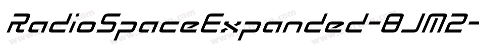 RadioSpaceExpanded-8JM2字体转换 RadioSpaceExpanded-8JM2字体转换