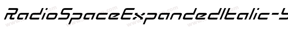 RadioSpaceExpandedItalic-YDza字体转换