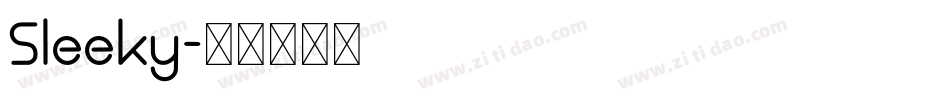 Sleeky字体转换