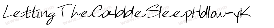 LettingTheCabbleSleepHollow-yKMY字体转换