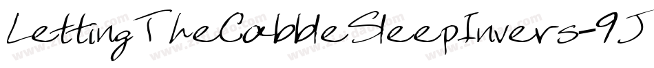 LettingTheCabbleSleepInvers-9JwK字体转换