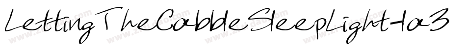 LettingTheCabbleSleepLight-la3d字体转换