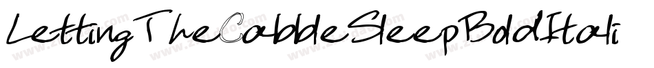 LettingTheCabbleSleepBoldItalic-z2n3字体转换