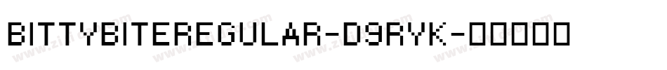 BittybiteRegular-d9ryK字体转换