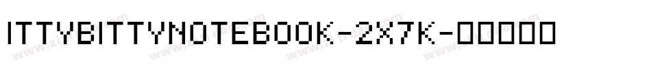 IttyBittyNotebook-2X7K字体转换
