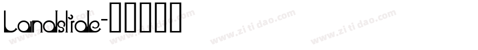 Landslide字体转换