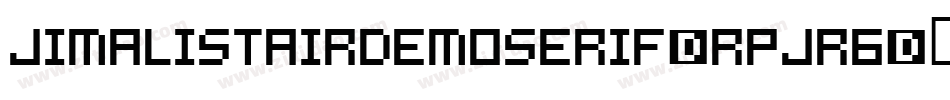 JimAlistairDemoSerif-RpJr6字体转换