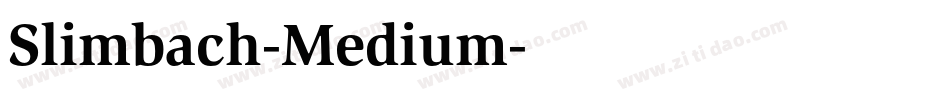 Slimbach-Medium字体转换