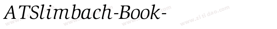 ATSlimbach-Book字体转换