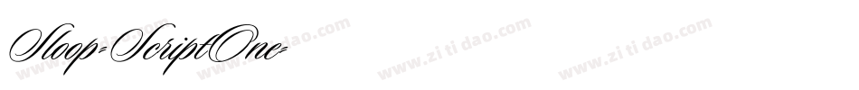 Sloop-ScriptOne字体转换