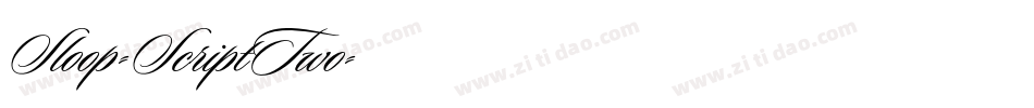 Sloop-ScriptTwo字体转换