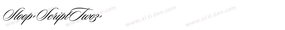 Sloop-ScriptTwo3字体转换