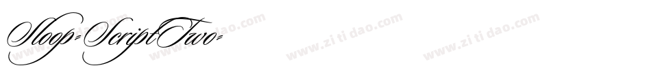 Sloop-ScriptTwo字体转换