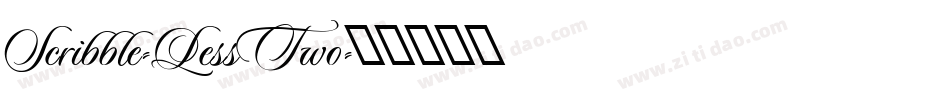 Scribble-LessTwo字体转换