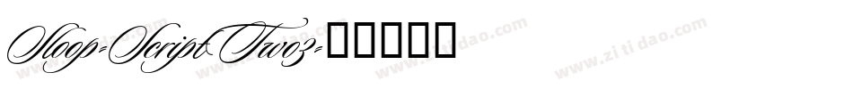 Sloop-ScriptTwo3字体转换