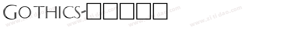 Gothics字体转换