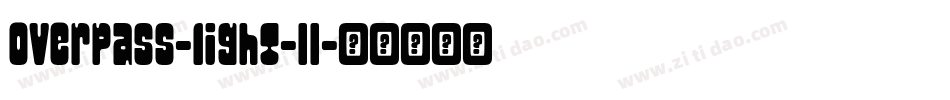 overpass-light-11字体转换