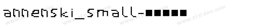 annenski_small字体转换